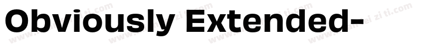 Obviously Extended字体转换